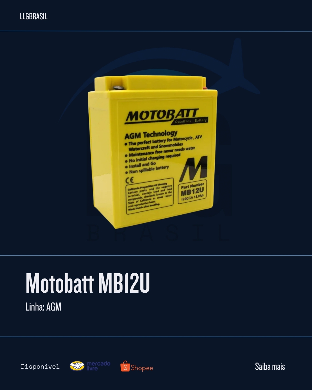 Motobatt MB12U